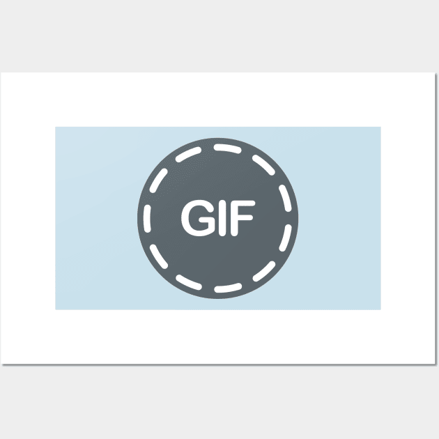GIF Icon Wall Art by NVDesigns